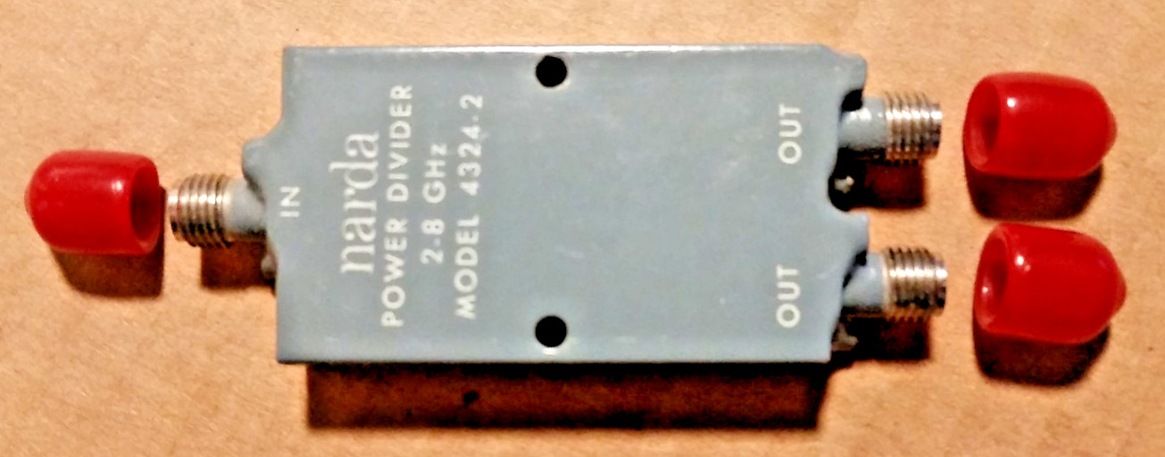 Narda 4324.2 2-Way RF Microwave Power Divider 2-8GHz SMA(f) Good Condition