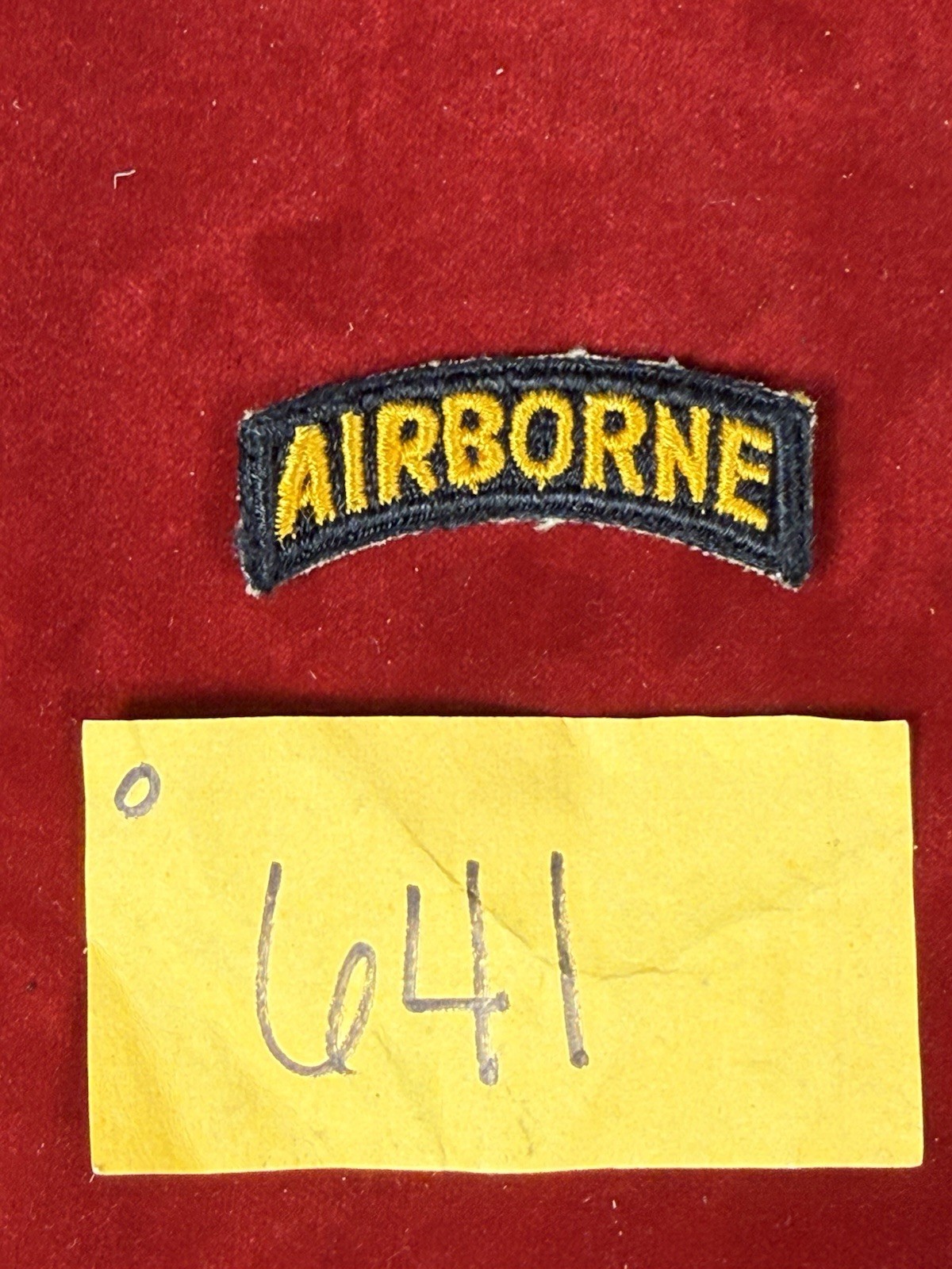 WW2 US Airborne Tab O641