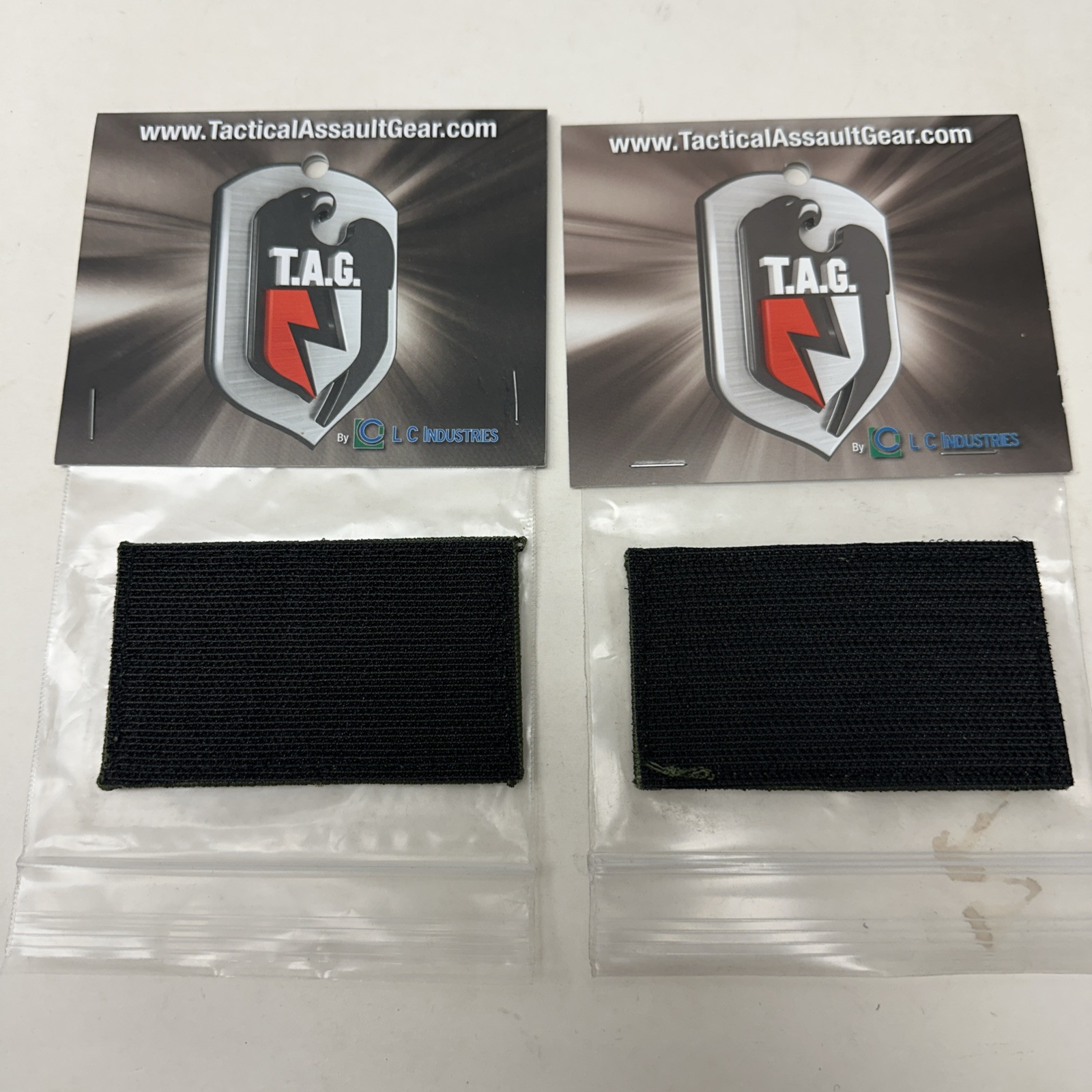 American Flag Olive Drab Embroidered Patch Left Right Loop Helmet Plate Carrier