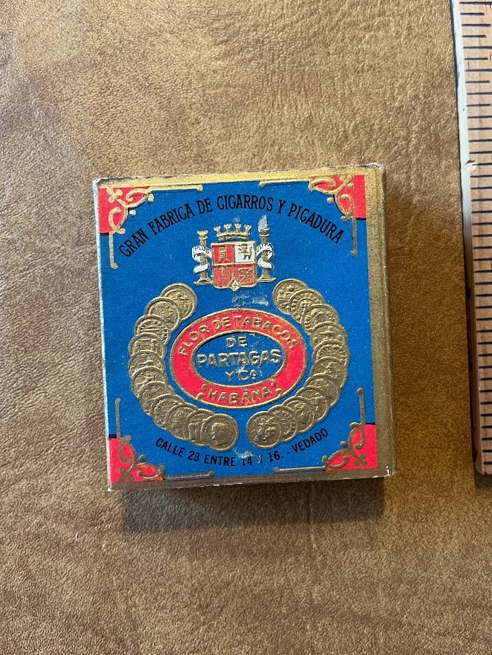 Vintage Partagas & Co Superfinos Cigarette Pack Cuba- 1930's *EMPTY*