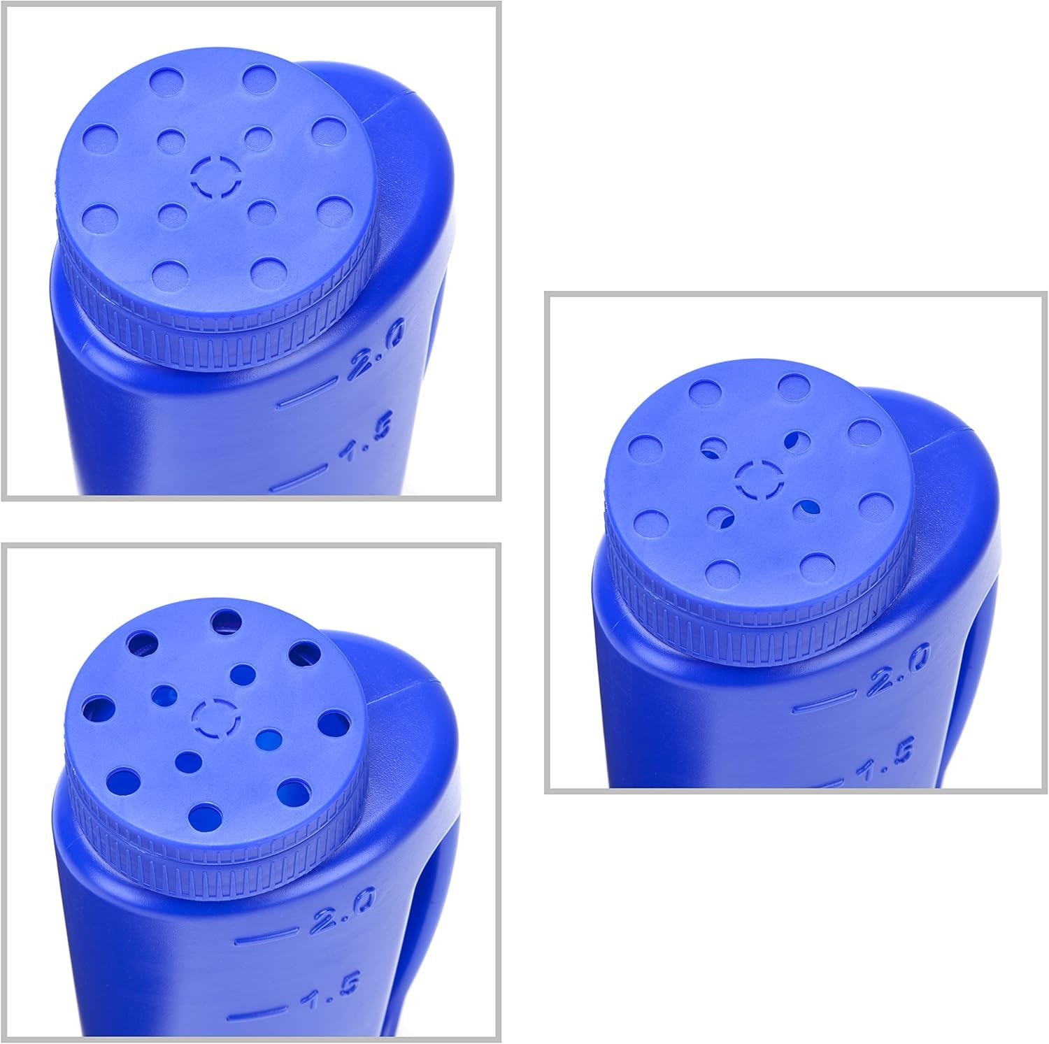 – 2L (70 oz) Hand Held Spreader – Adjustable Hole Size for Seeds, Fertilizer,...