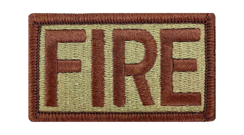 FIRE (Fire Fighters) USAF Duty Identifier Patch-Veteran Owned Business
