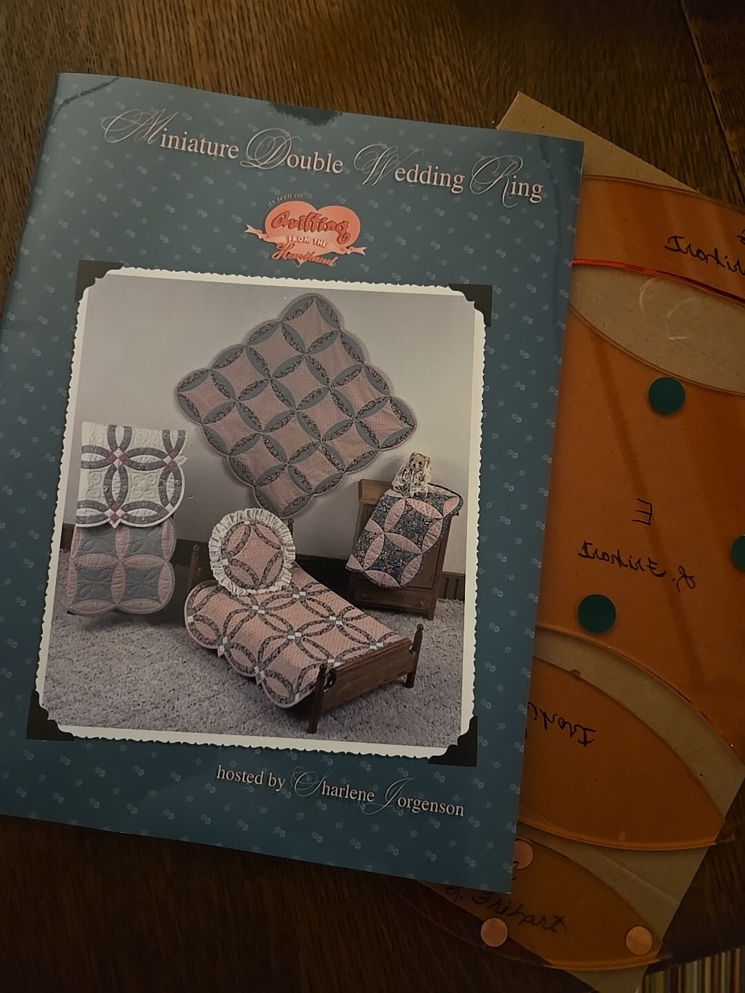 Miniature Double Wedding Ring Quilt Book Sharlene Jorgenson Dollhouse NEW