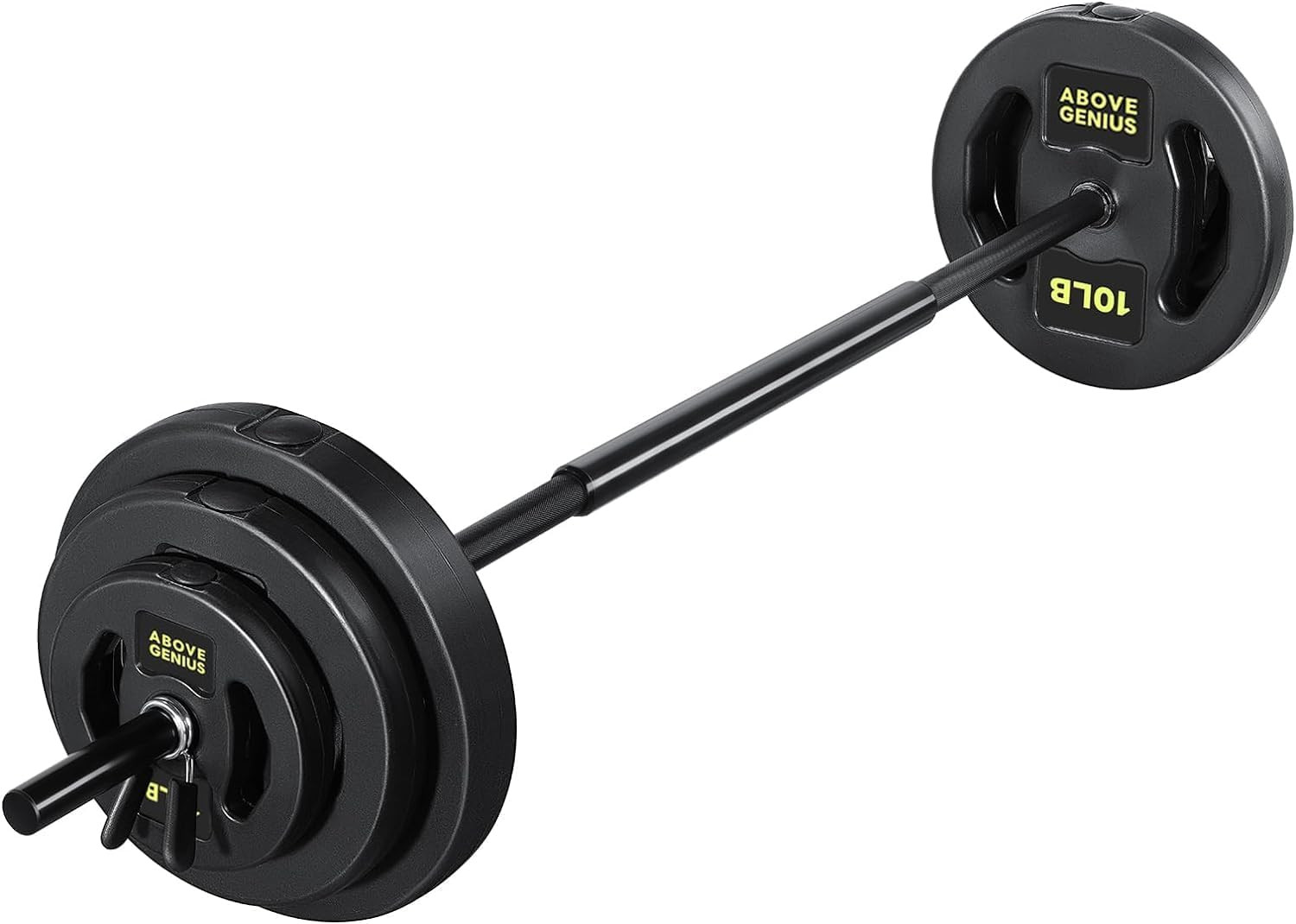 Adjustable 45 LB Barbell Weight Set for Home Gym Muscle Building Workout