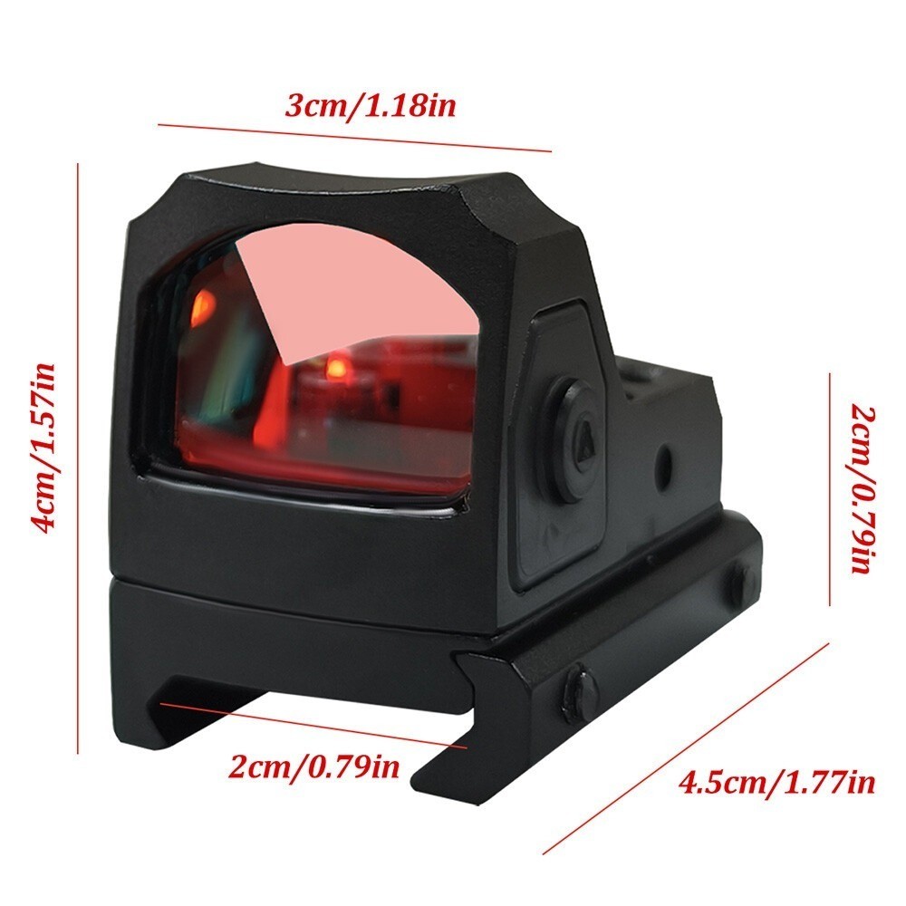 Compact Red Dot Sight Motion Awake 2 MOA Optic for RMR MOS Picatinny Pistol