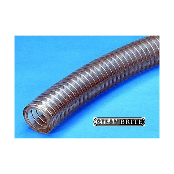 Pumptec 1/2in Id Pump Suction Hose Per Foot Clear Wire Spring Reinforced SHOSE-1