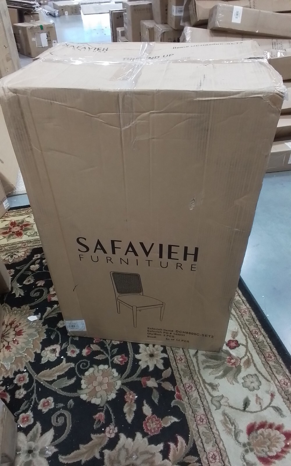 Safavieh REINHARDT RATTAN DINING CHAIR, Reduced Price 2172746290 DCH8800C-SET2