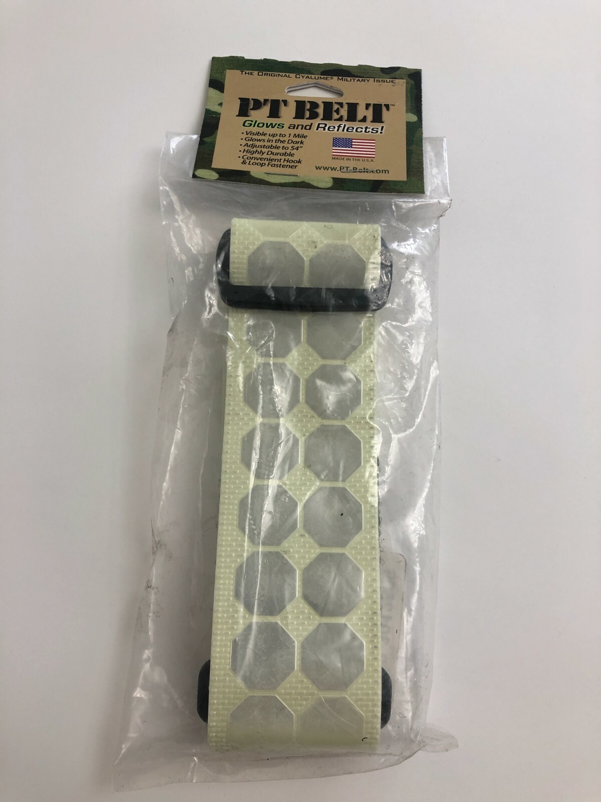 PT BELT CYALUME TECHNOLOGIES Reflective Belt White Polymer 9-3012509 54" (a52)