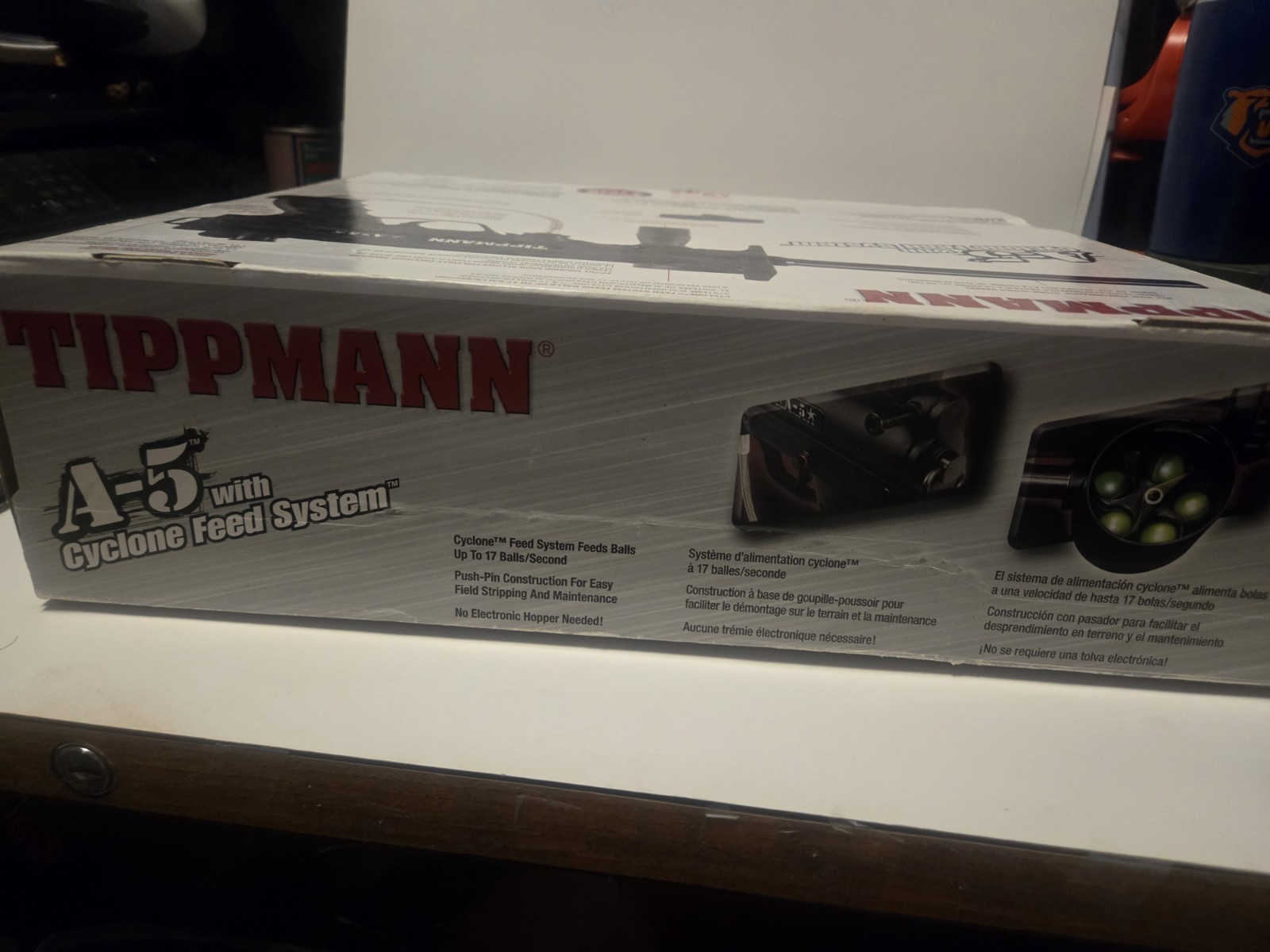 Tippmann A-5 With Cyclone Feed System Paintball Gun
