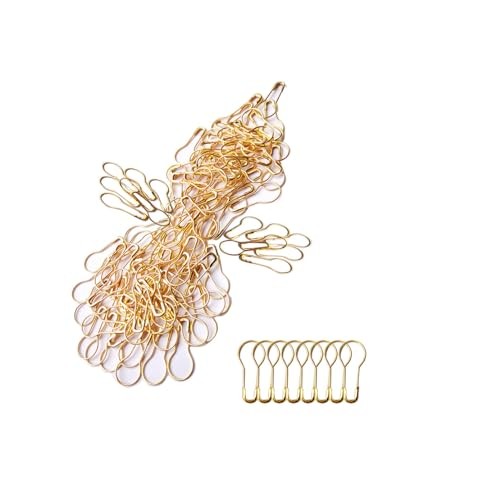 200pcs 0.9 Inch(23mm) Small Metal Gourd Safety Pins Bulb Pin for Knitting
