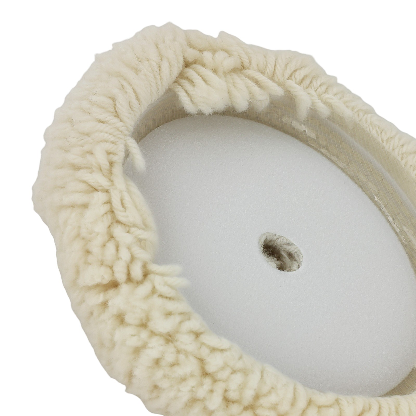 7 Inch Hook Loop Wool Bonnet Car Polishing Pad for Compound Buffer Application