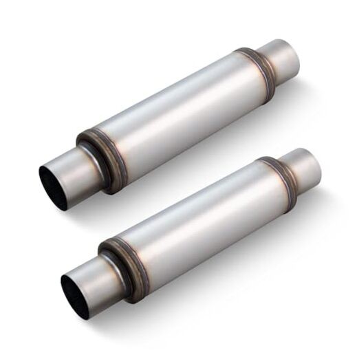 3" Inlet Exhaust Resonator, 3" Inlet 3" 3" Inlet 20" Overall Length 2 PCS