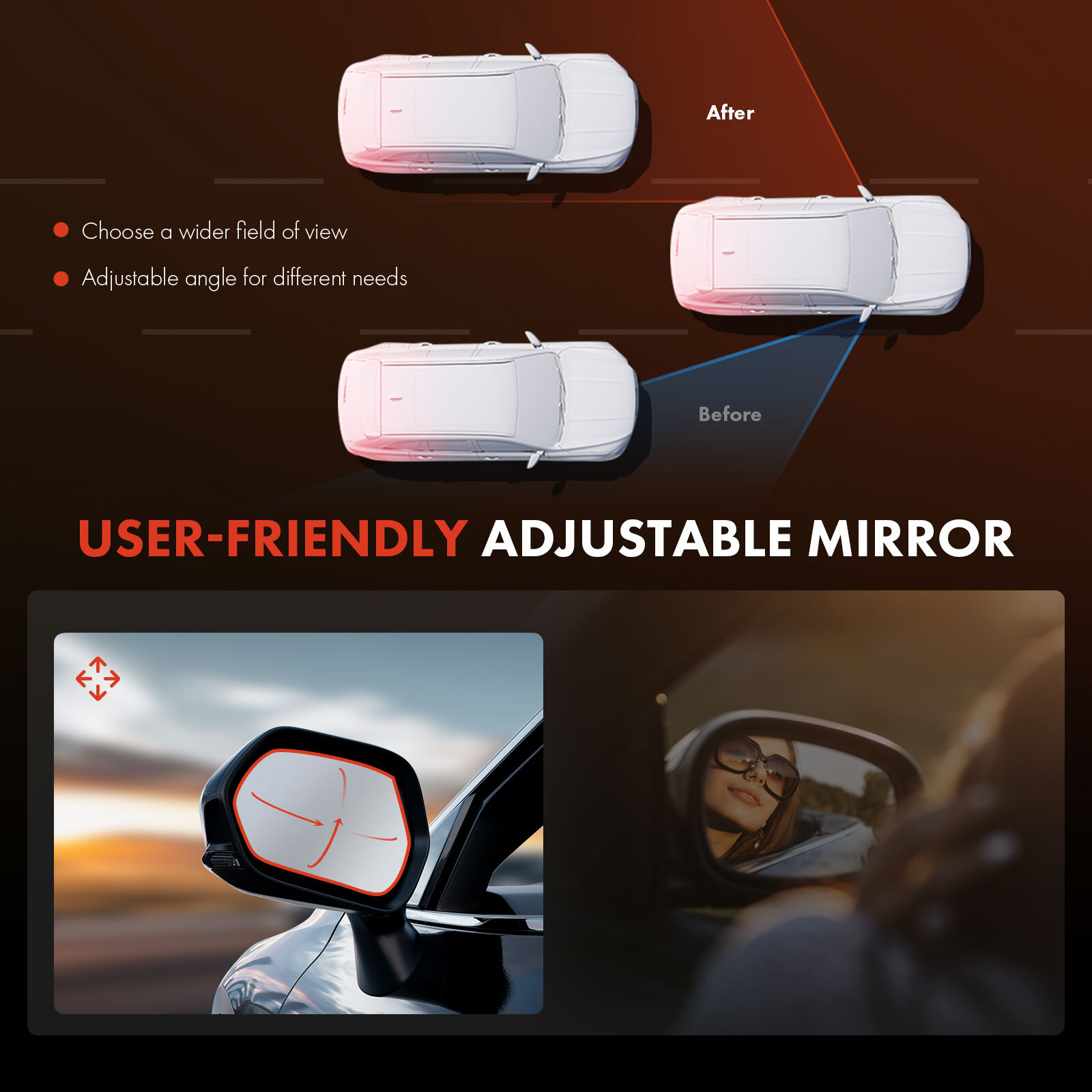 Left Side Textured Black Powered Heated Mirror w/ Signal Light for Chevy Malibu