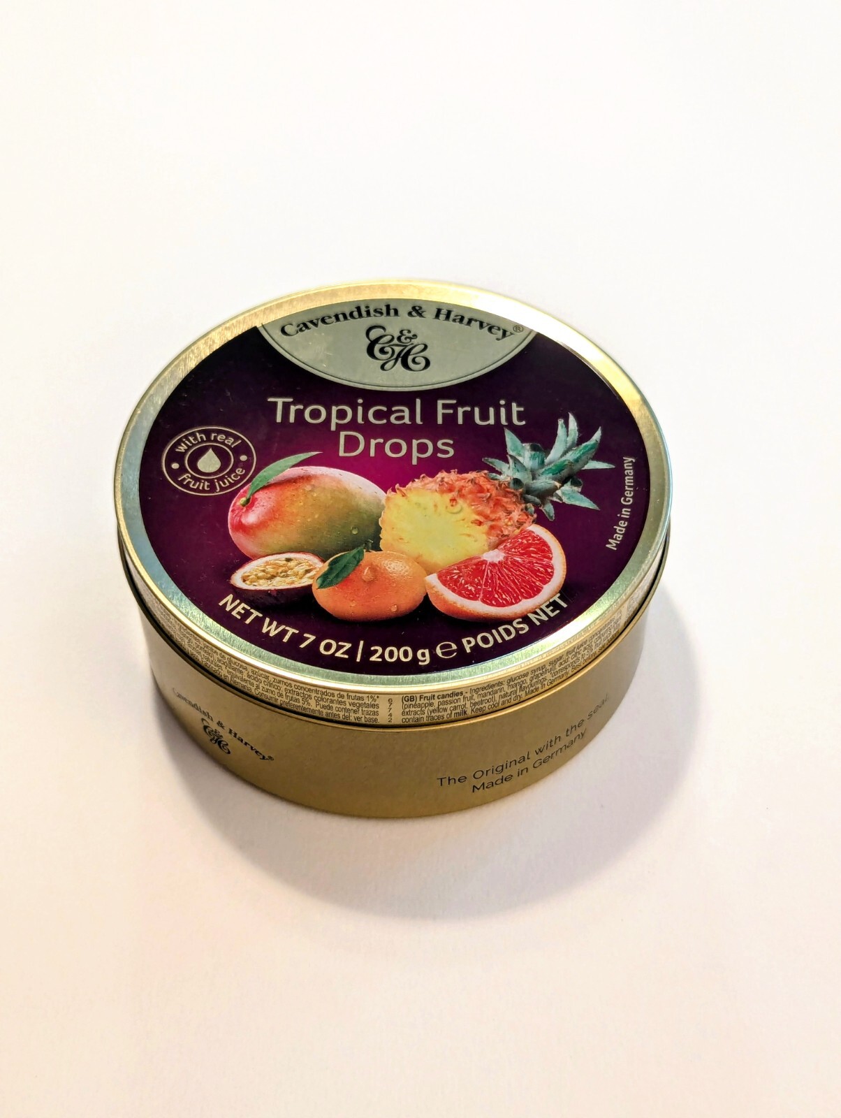 Cavendish & Harvey Hard Candy Drop Sour Cherry Wild Berry Tropical Fruit Mixed