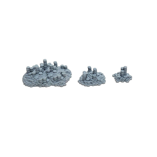 Gold Piles / Fantasy Miniature Accessories / Gaming Terrain & Scenery / Dioramas