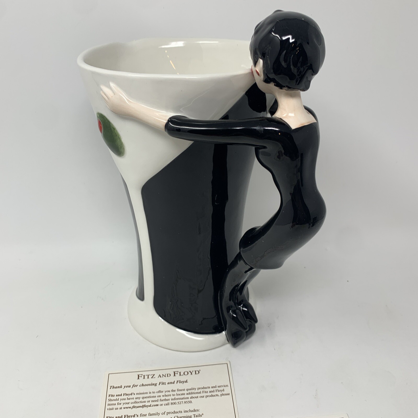 FITZ AND FLOYD COCKTAILS ANYONE? Pitcher Barware Open Box