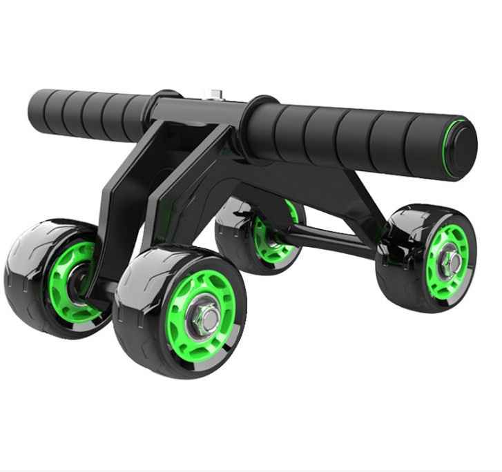 4-Wheel Fitness Ab Roller Workout Muscle Abdominal Abs Gym Stable Exerciser