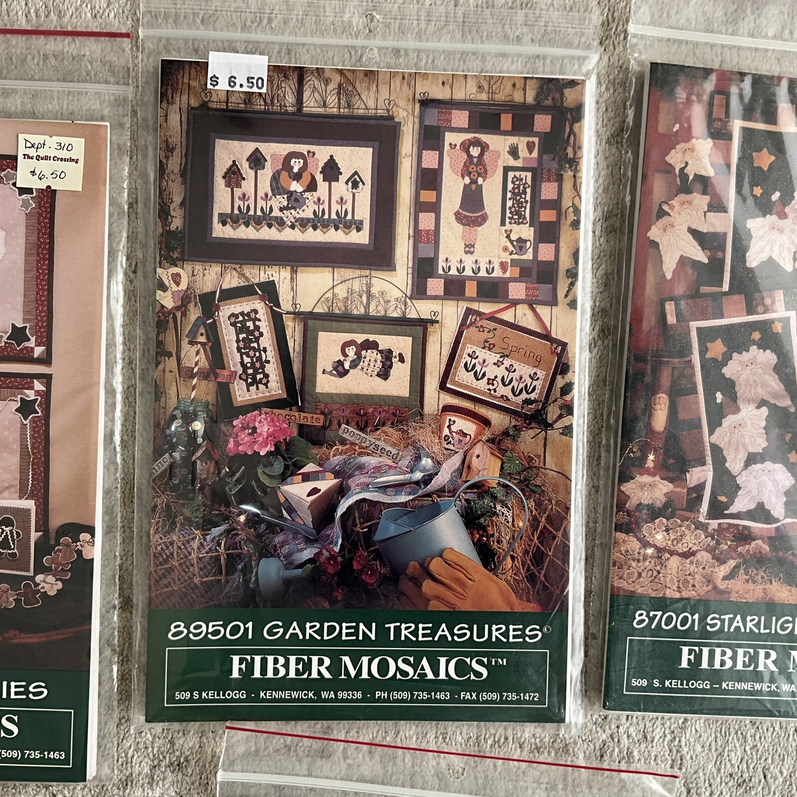 FIBER MOSAICS NEW UNUSED UNCUT Quilt Patterns