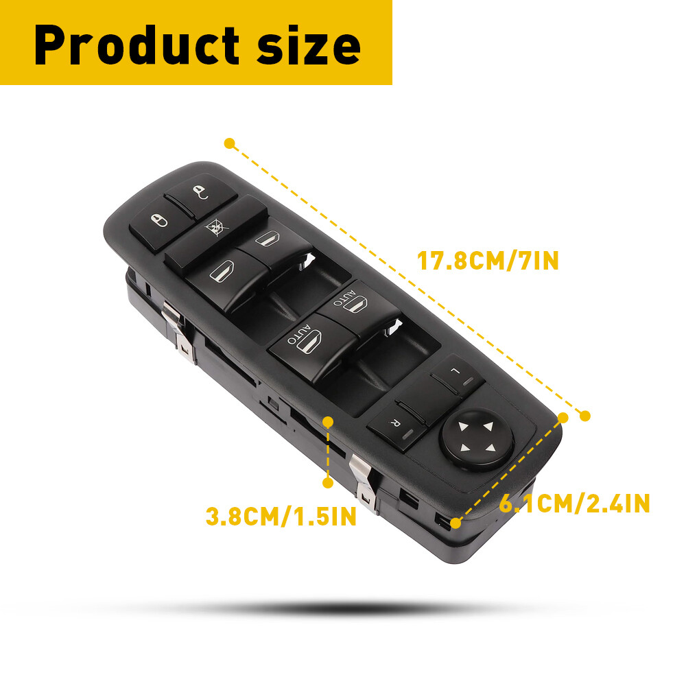 Driver Side Power Window Mirror Control Switch For 2015-2019 Dodge Charger Sedan