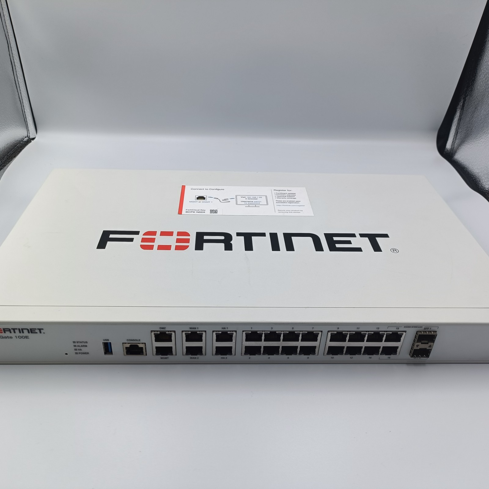 Fortinet FortiGate 100E FG-100E Network Security Firewall Tested Good Used