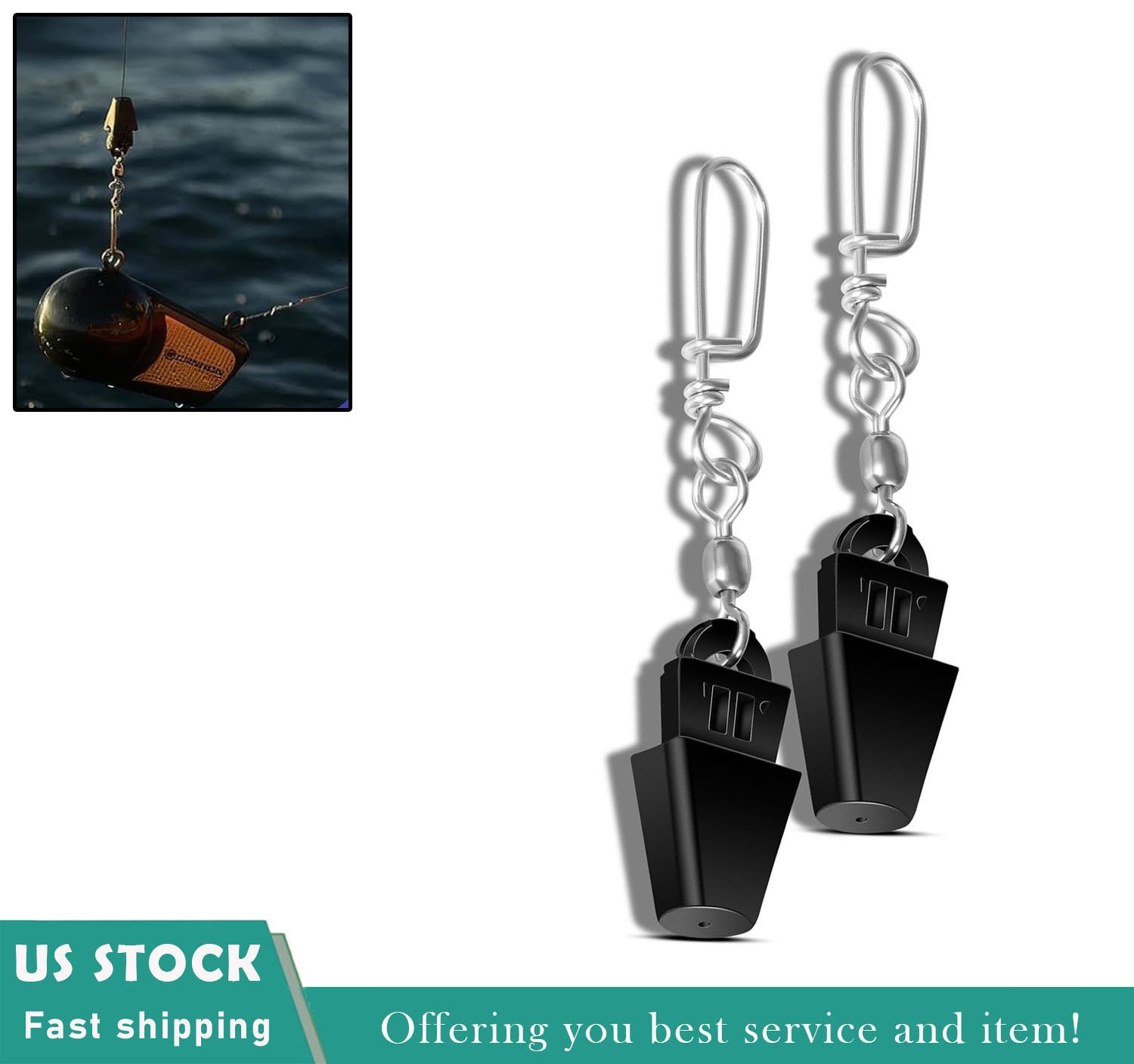 Universal Fit Cannon Downrigger, Reduce Shock 2250141 Line Terminator Kit 2 Pack