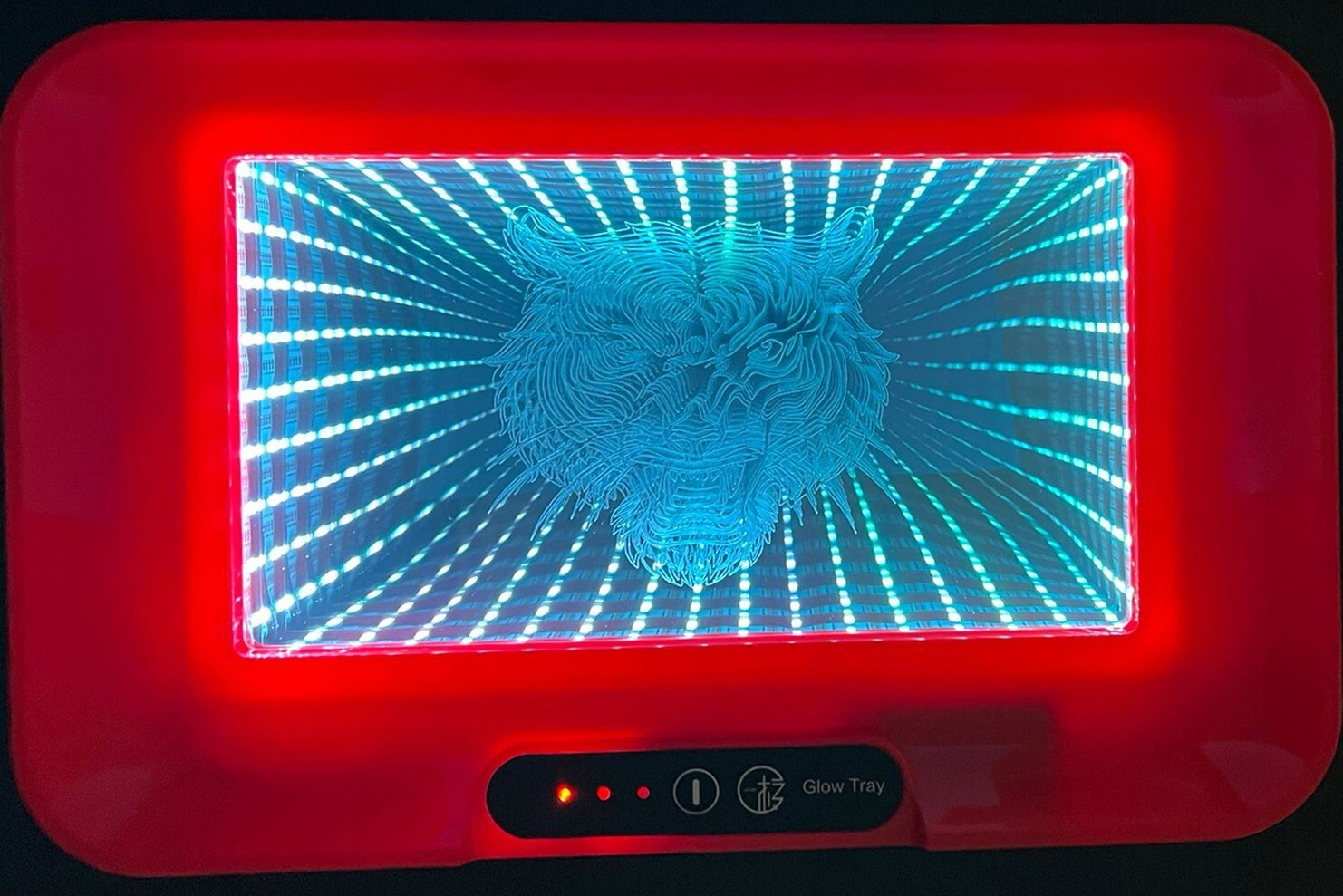 🧡😎3D RGB LED LIGHT UP GLOW  ROLLING TRAY💛RANDOM COLORS & DESIGNS