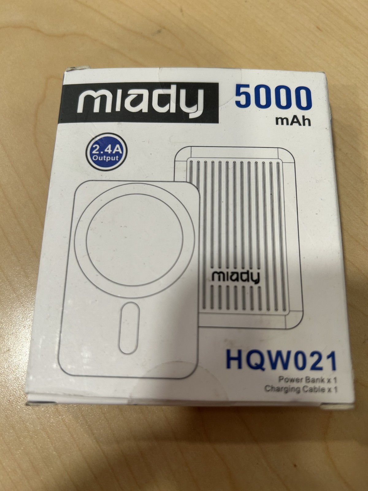 Miady Magnetic Wireless Portable Charger 5000mAh, USB C PD 20W Fast Charging