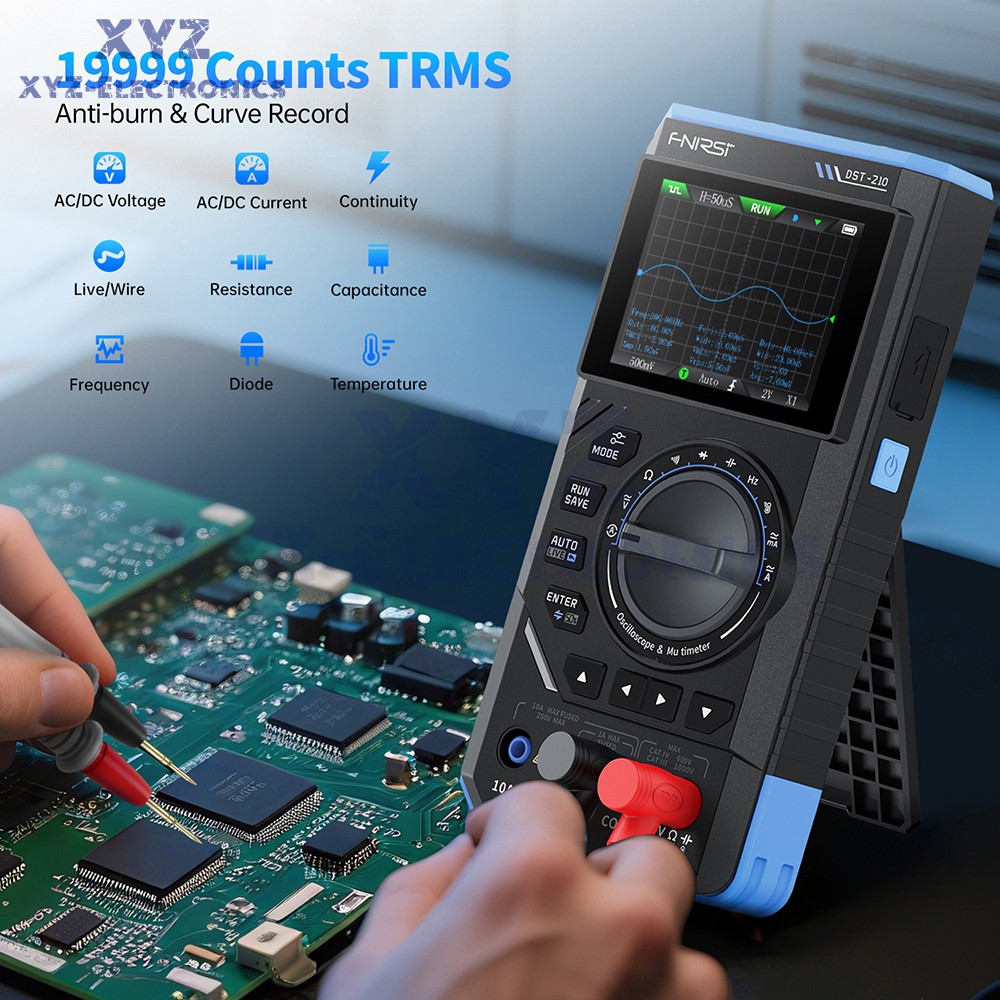 FNIRSI 2C23T DSO152 Digital Oscilloscope Multimeter Function Signal Generator US