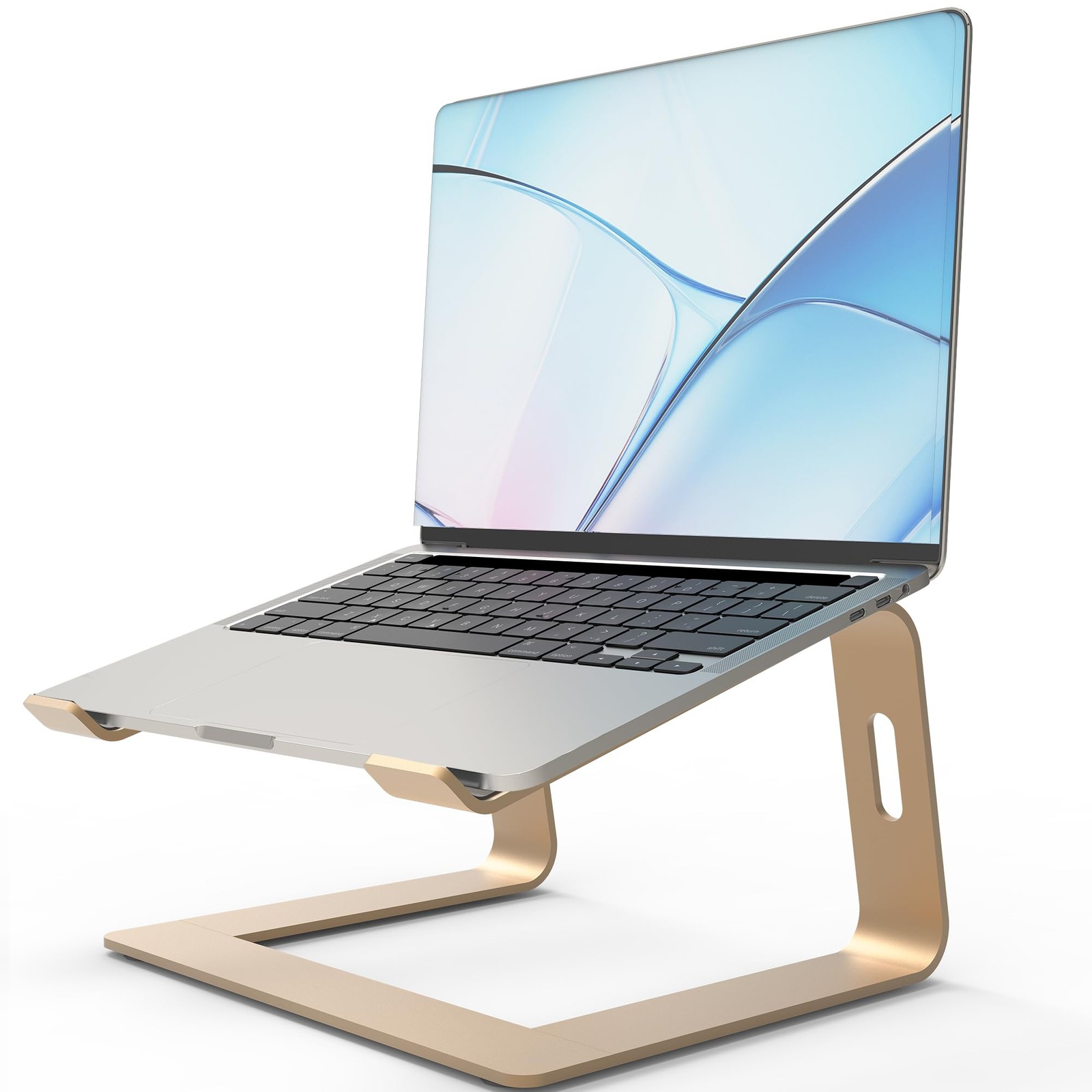 Ergonomic Laptop Stand, Premium 5mm Aluminum Riser for 10-15.6 Inch Notebook ...