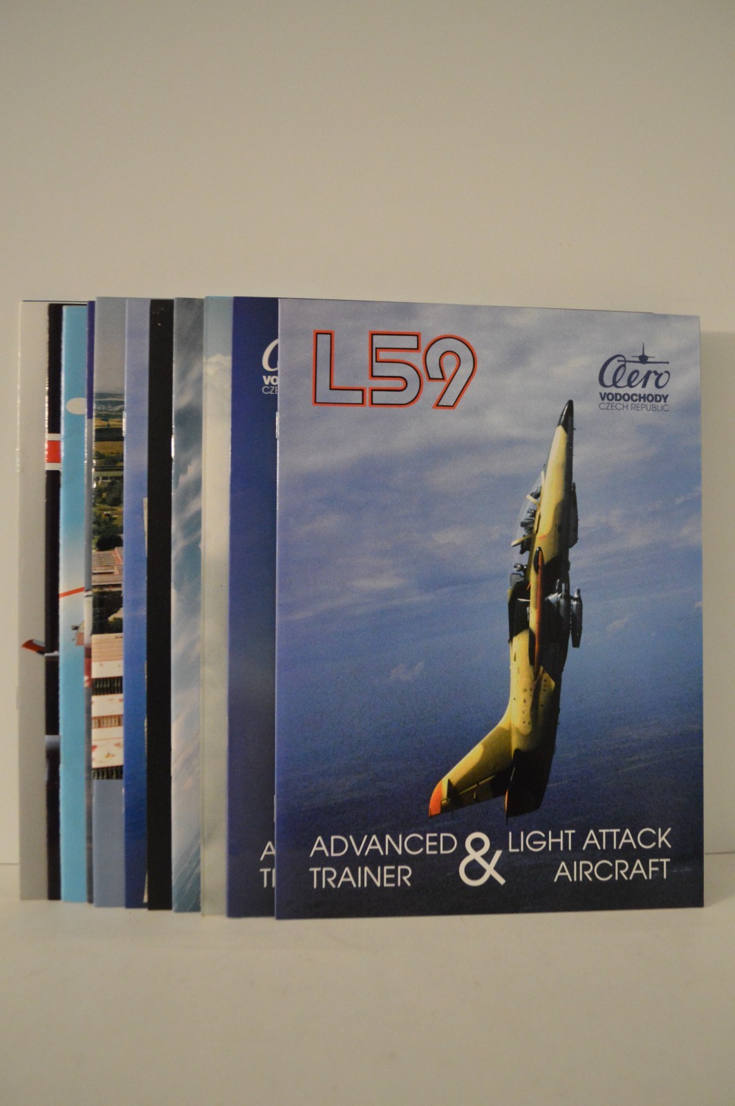 Aero Vodochody Czech Republic Airplane Pamphlets Softcover Lot of 11 with Poster