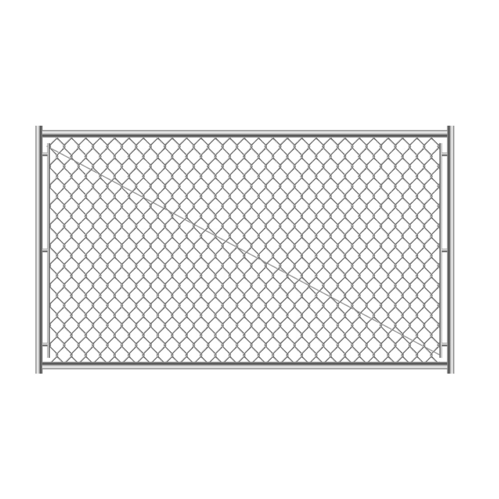 Heavy-Duty DIY Chain Link Walk Gate Kit, Steel Frame Adjusts 24-72 Inches