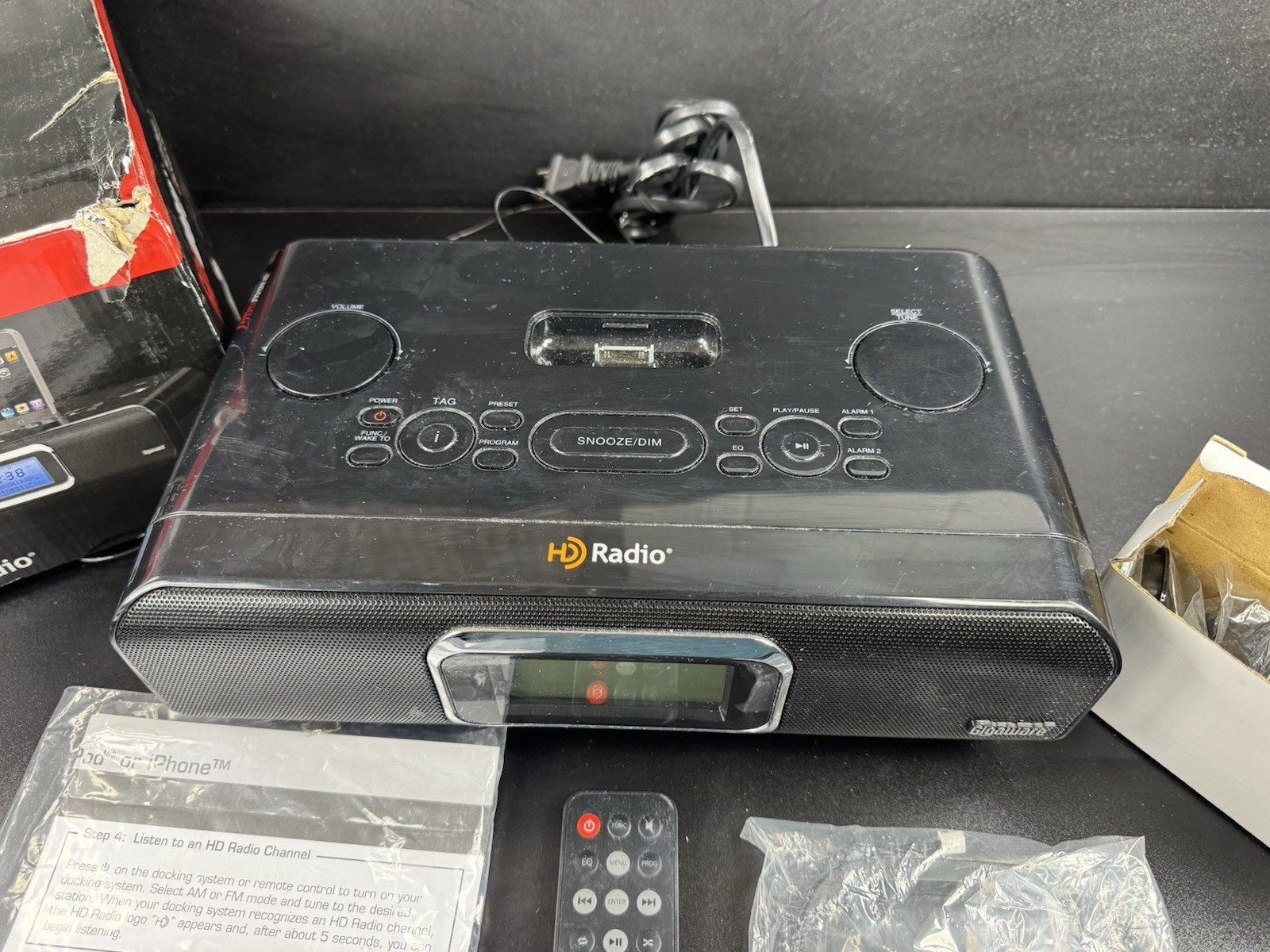 Gigaware HD Radio Model 12-551 With Bluetooth Adapter, Remote, & Box