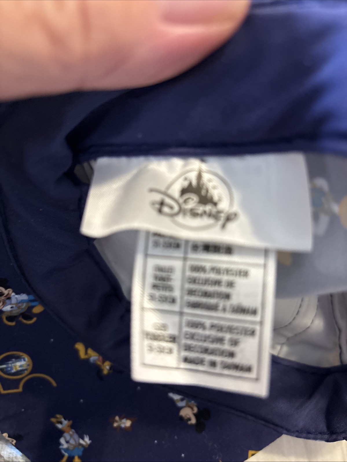 Walt Disney 50th Anniversary Character Ear Size Toddler Stretch Fit Baseball Hat