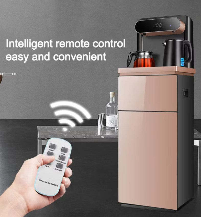 Gold Bottom Loading Hot and Room Temperature Water Dispenser Tea Bar Machine