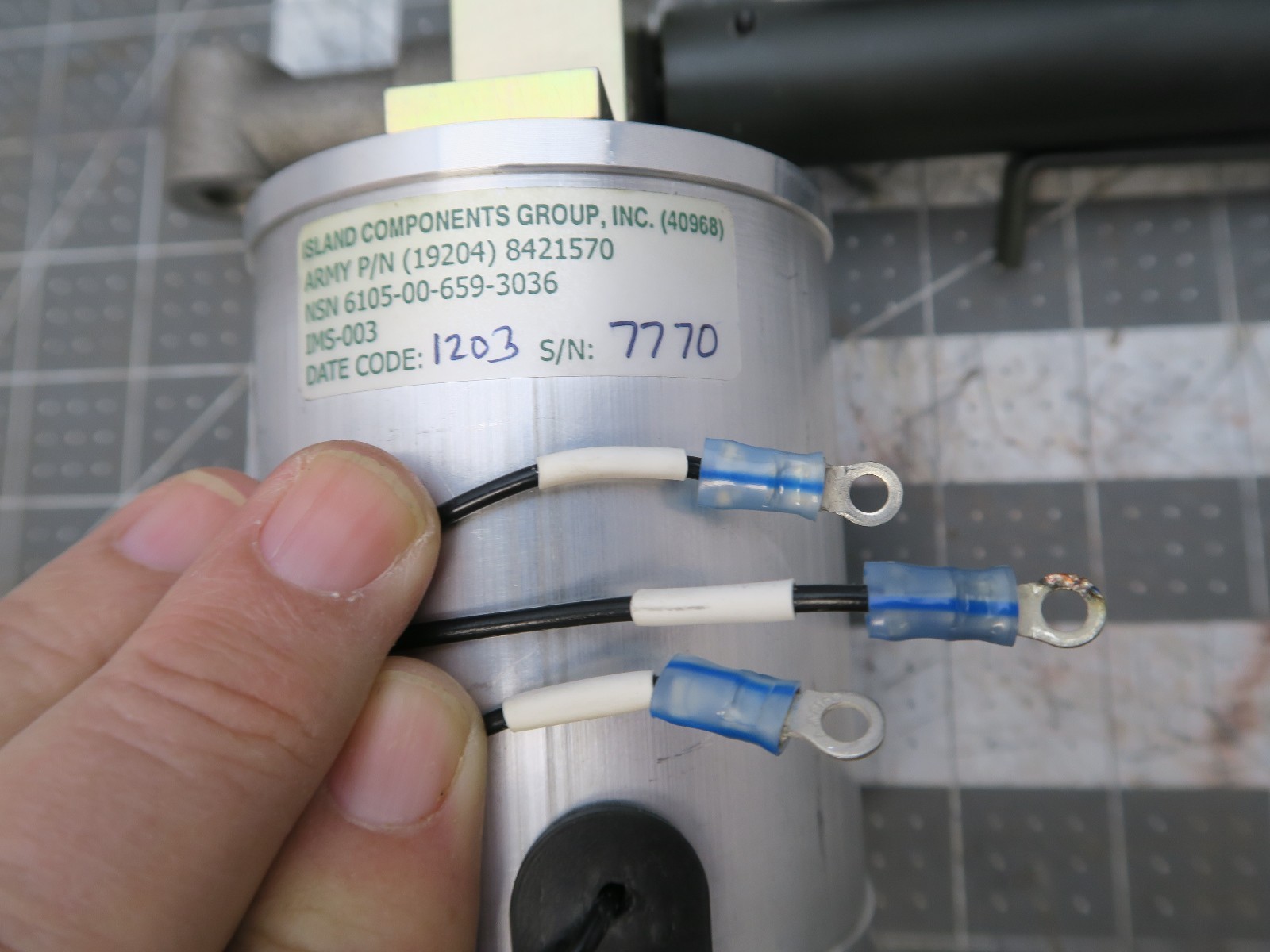 3” Stroke AC Linear Actuator Military [B3FL]