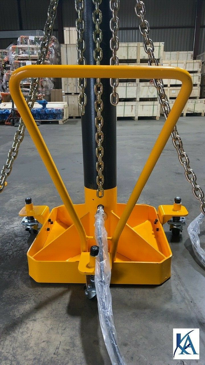 10 TON Portable Puller Auto Body Frame Machine FREE CHAINS,ANCHOR POTS,FOOT PUMP
