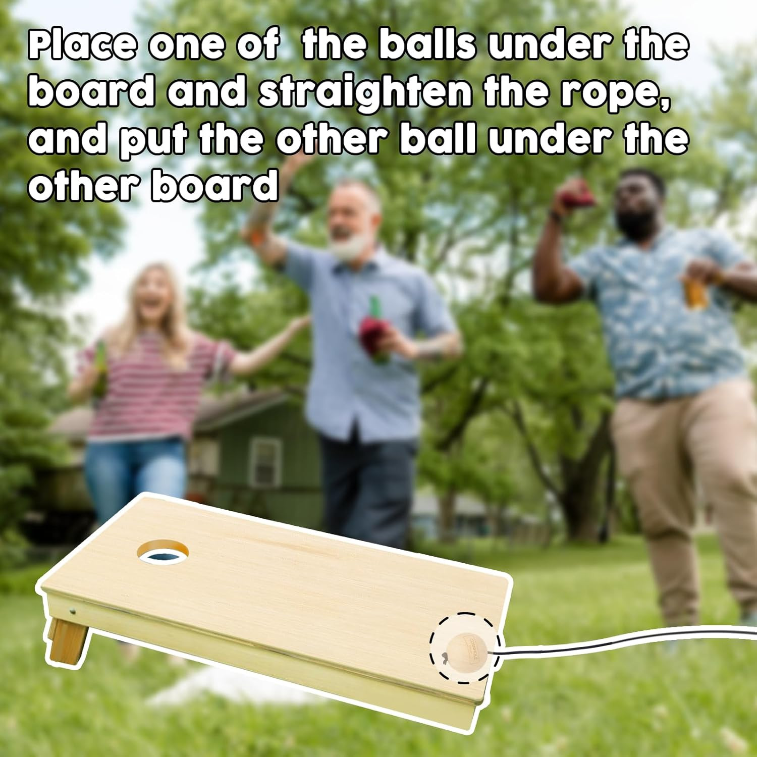 27 FT Cornhole Measuring Device,Distance Setup Tool,Cornhole Game with Bag Easy