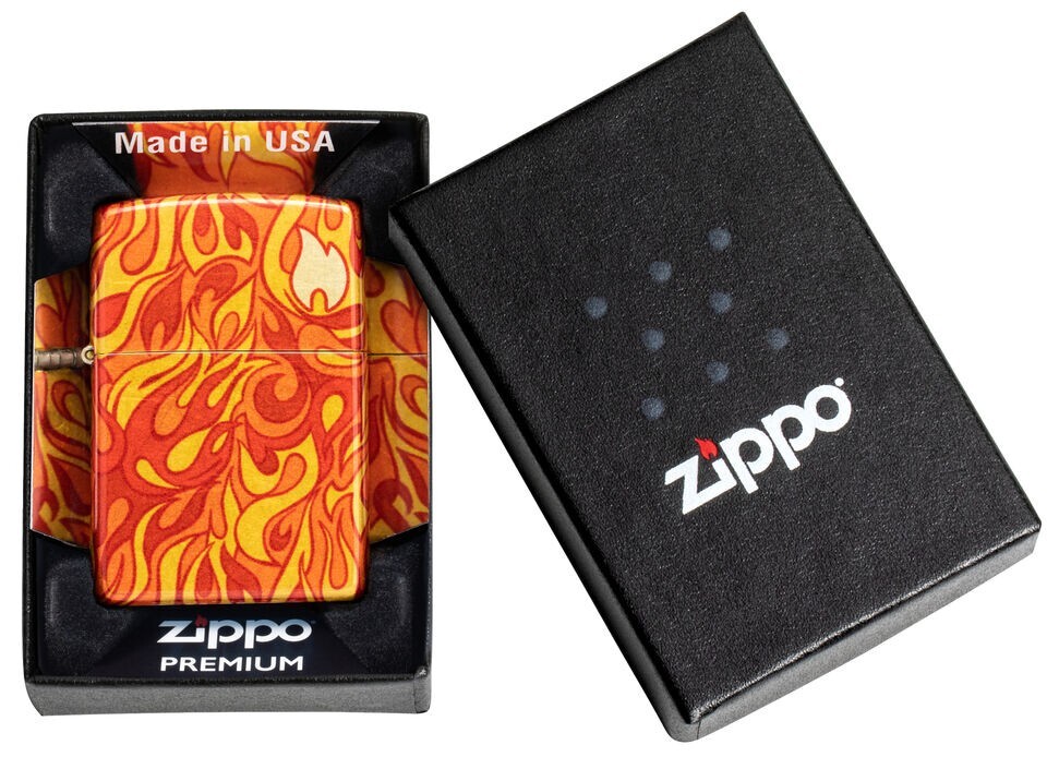 Zippo Fire Design 540 Tumbled Brass 48981