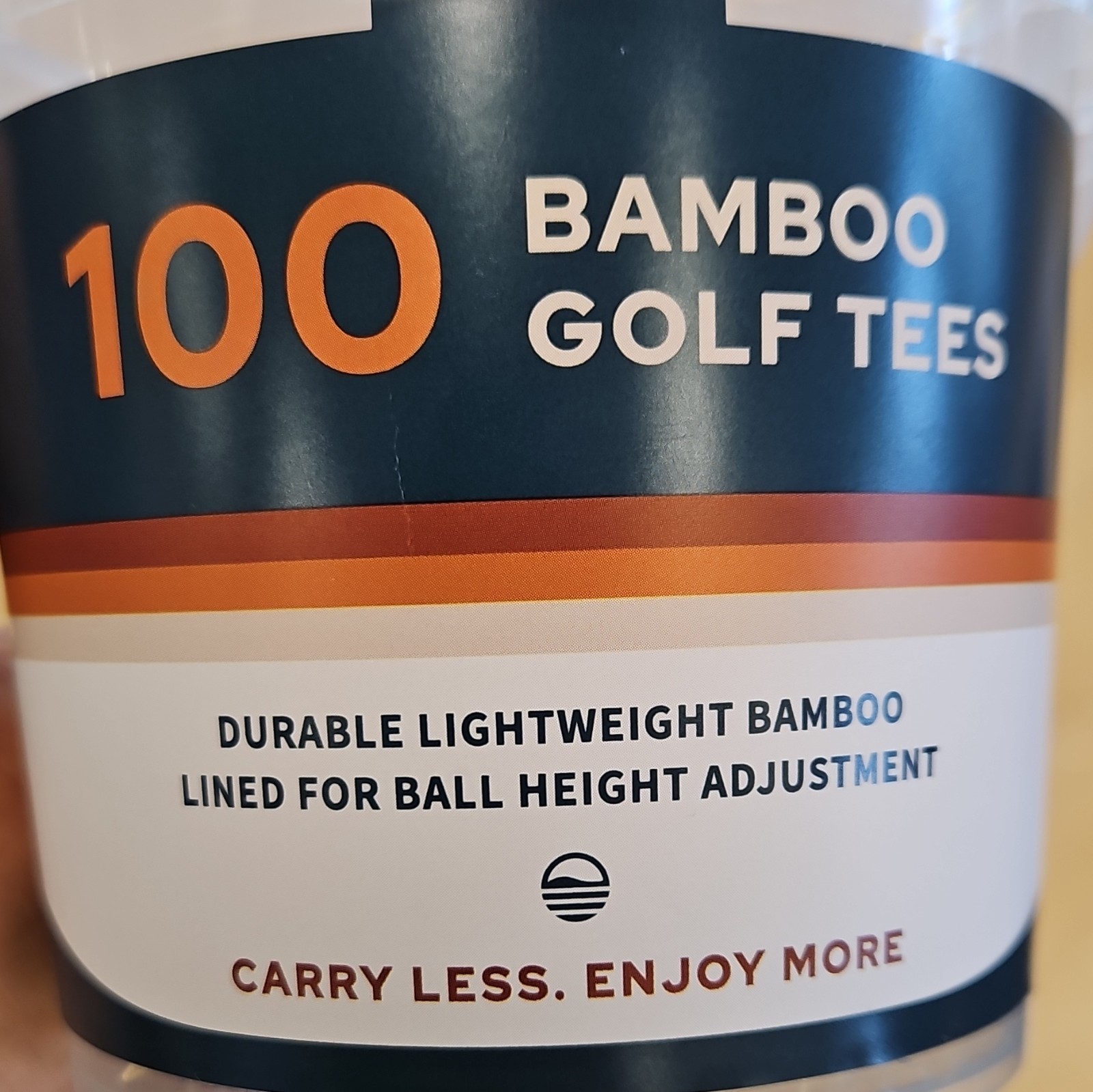 Sunday Golf Bamboo Golf Tees 100-Pack 2 3/4 in Beige/Blue TEE-BUCKET-100