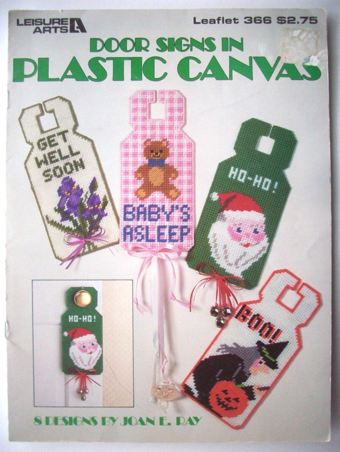 Door Signs Hangers  Plastic canvas pattern Santa Halloween pineapple frog violet