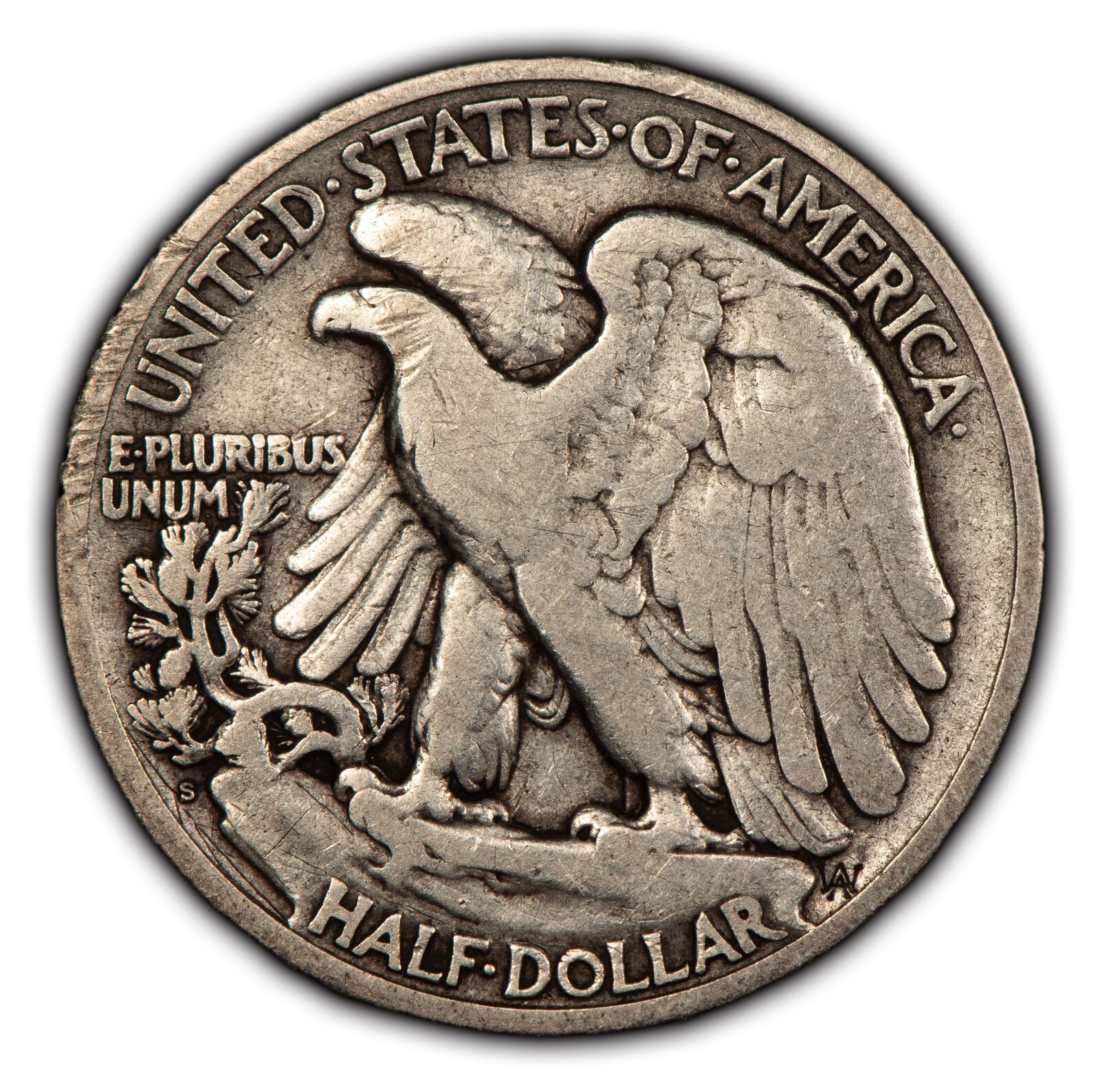1921-S 50c Walking Liberty Silver Half Dollar - VF Key Date - SKU-B2549