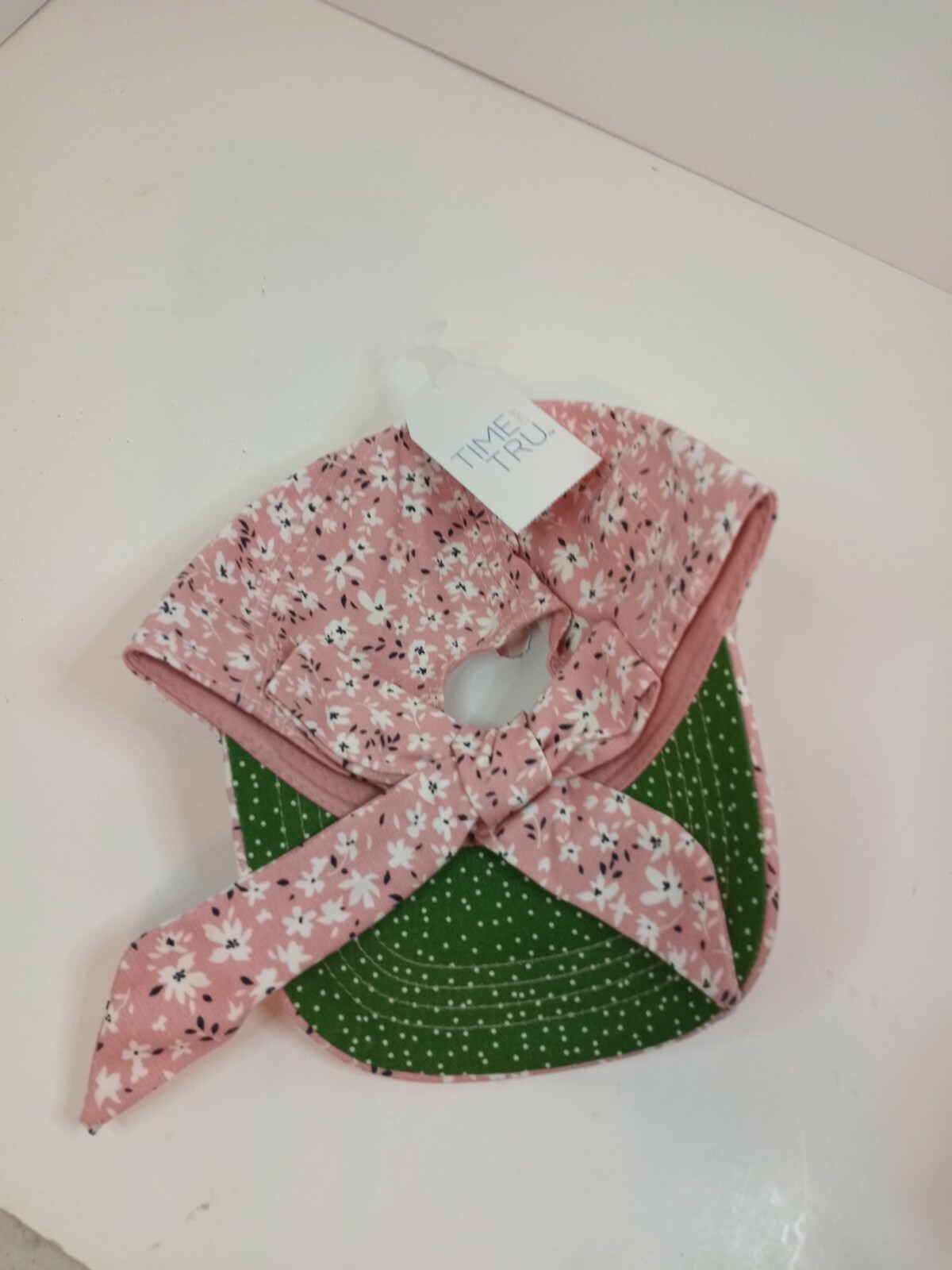 Time and Tru Ladies Floral "GOOD THINGS TAKE TIME" Hat w/ Adjustable Tie