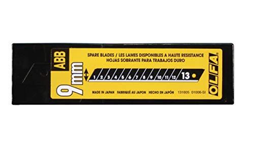 OLFA 9mm Ultra Sharp Black Snap Blades 50 Pack Precision Replacement Blades