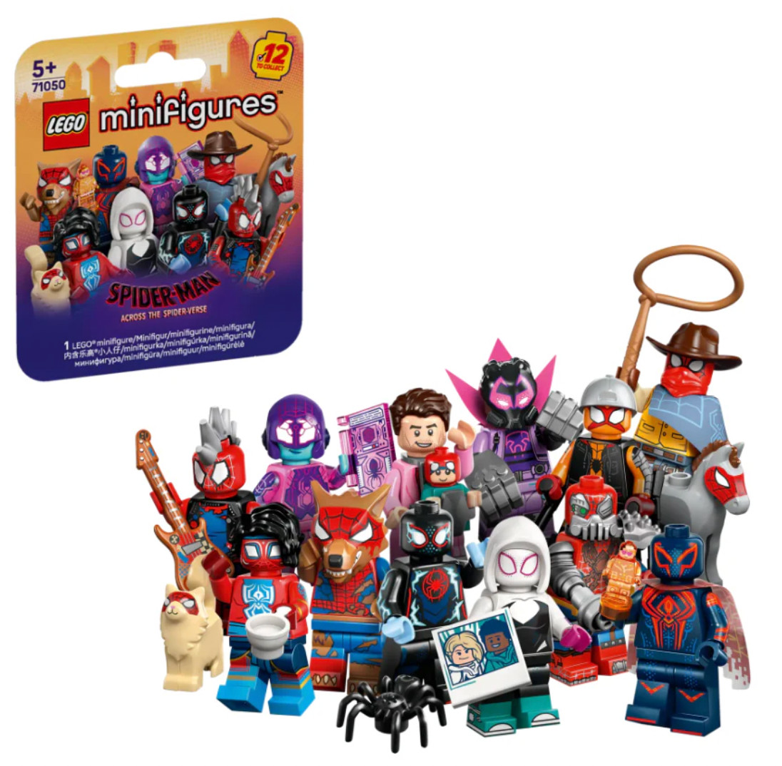 LEGO #71050 Spidervers Minifigures: Miles, Prowler, Peter, Web Slinger, Werewolf