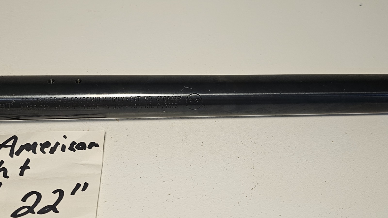 Knight American Knight Inline Muzzleloader 22" Barrel No Breech (6)