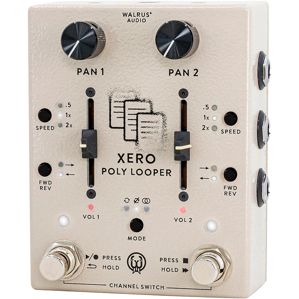 Walrus Audio Xero Polylooper DualChannel Looper Pedal Cream