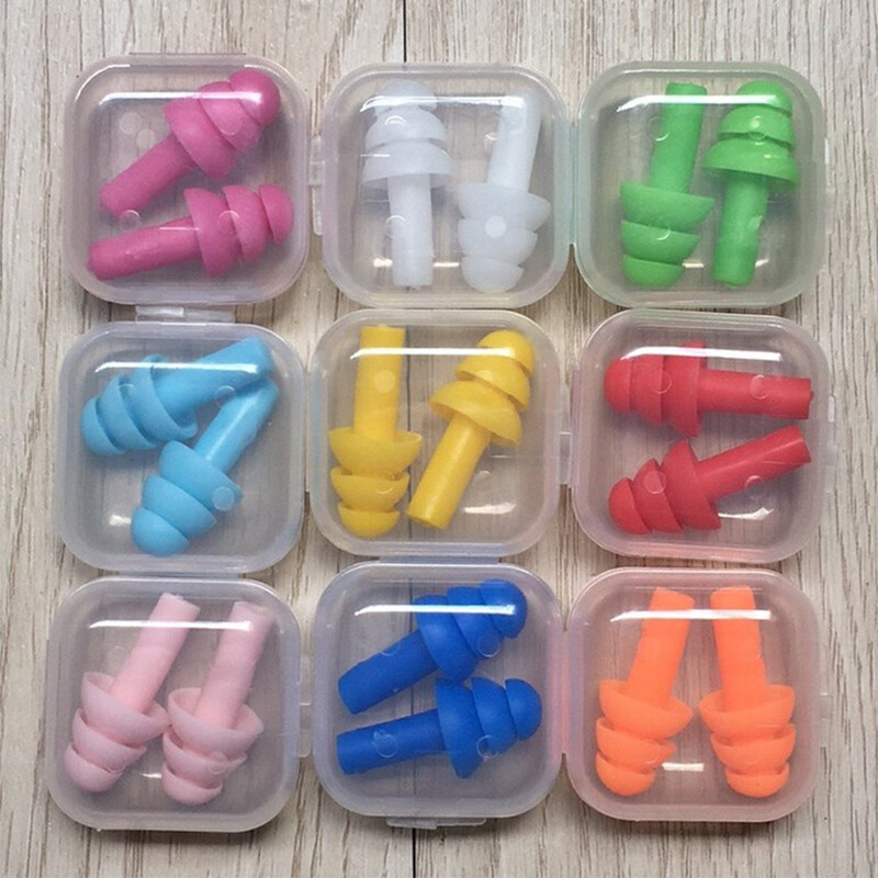 20PCS Soft Silicone Earplugs Swim Ear Plugs Swimming Sleeping Noise 2024 NEW