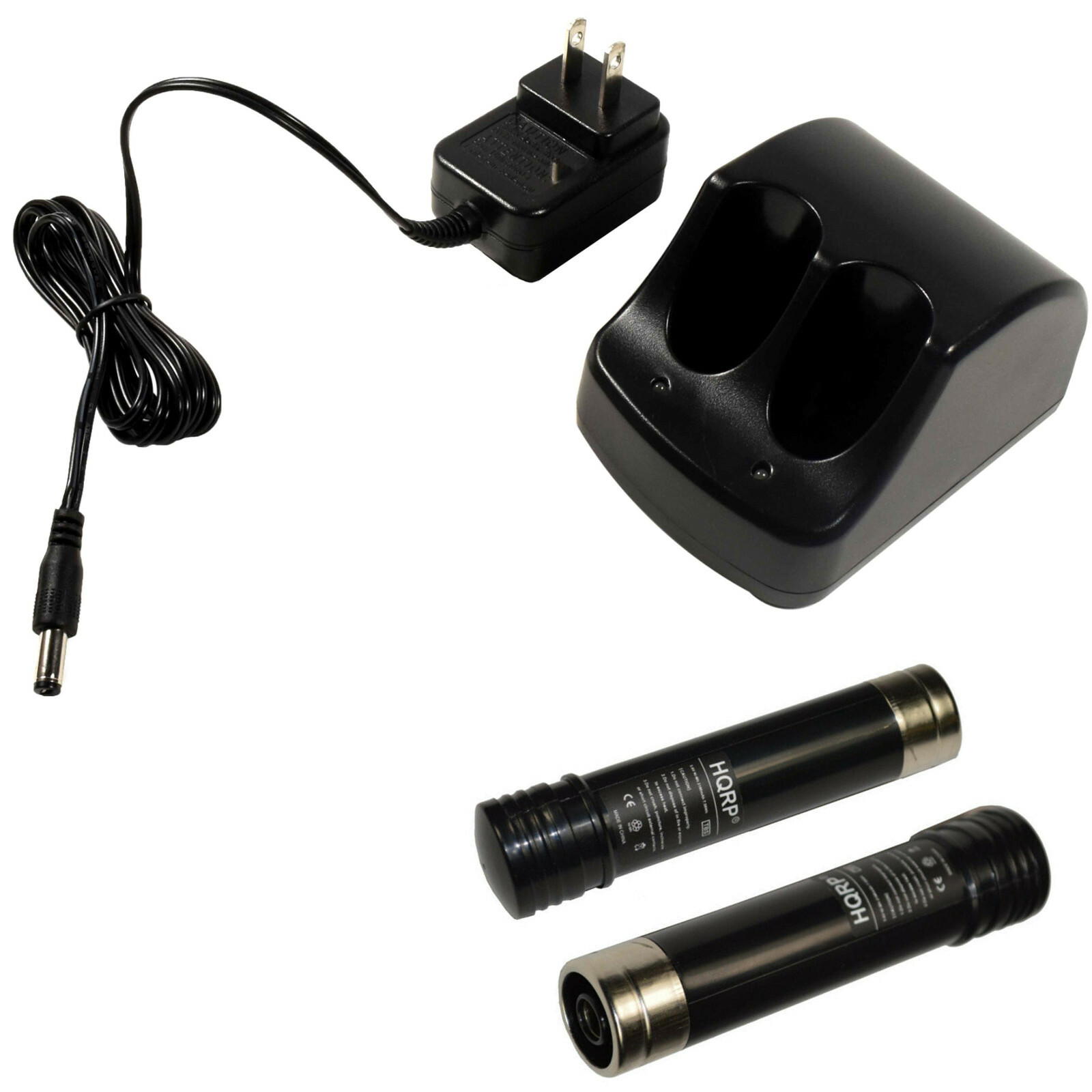HQRP Dual Battery Charger + 2 Batteries for Craftsman 9, 387 Series Power Tools