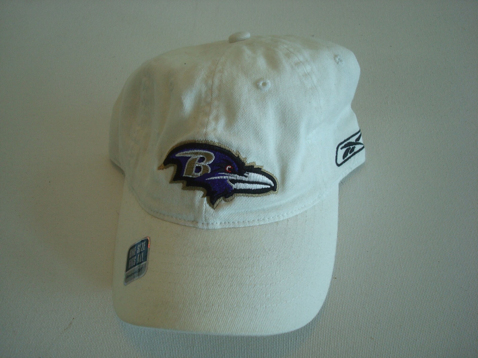 BALTIMORE RAVENS REEBOK FITTED SIZE OSFM SPLASH SCRIPT  HAT CAP VINTAGE EE