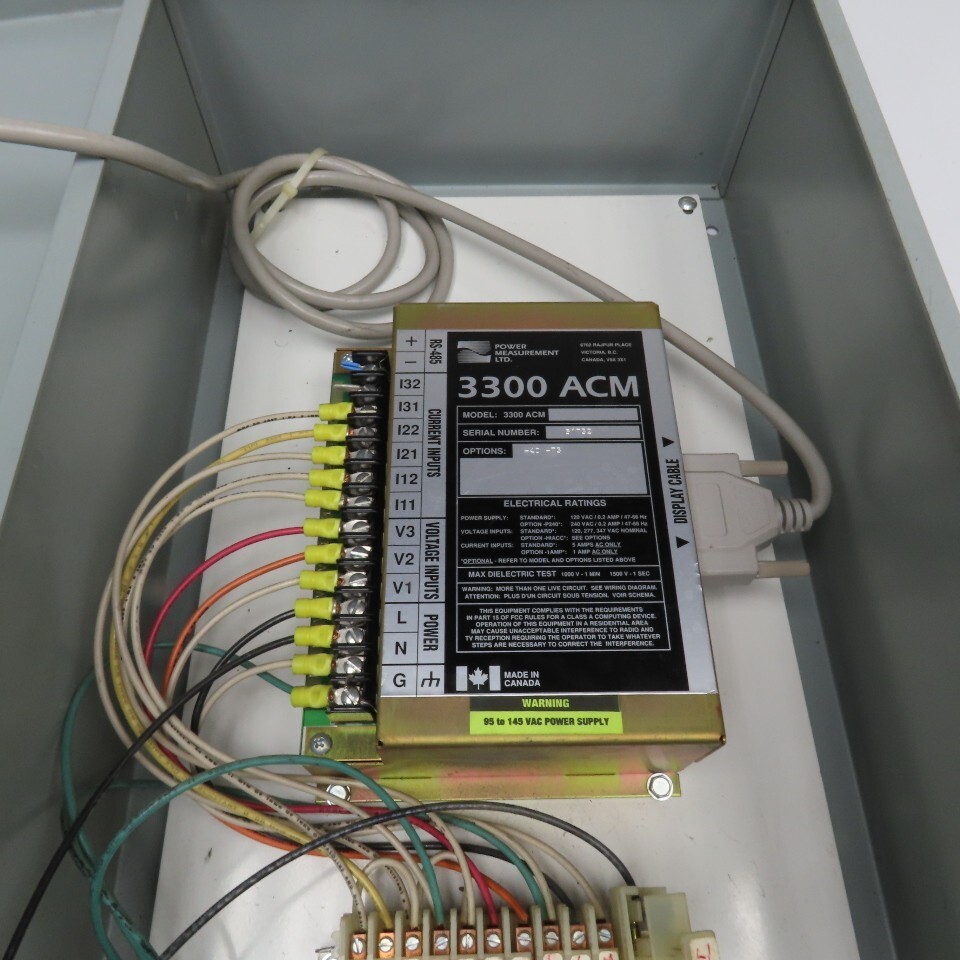Power Measurement 3300 ACM Digital Power Meter Unit W/ Display & Type Enclosure